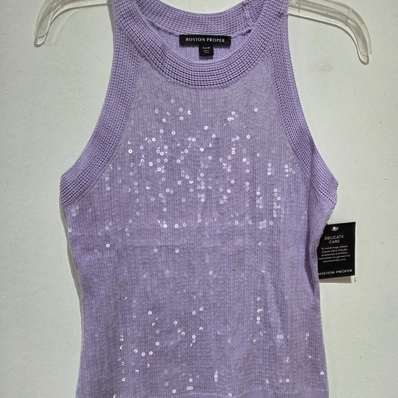 Boston Proper SEQUIN Tank - Picture 2 of 7